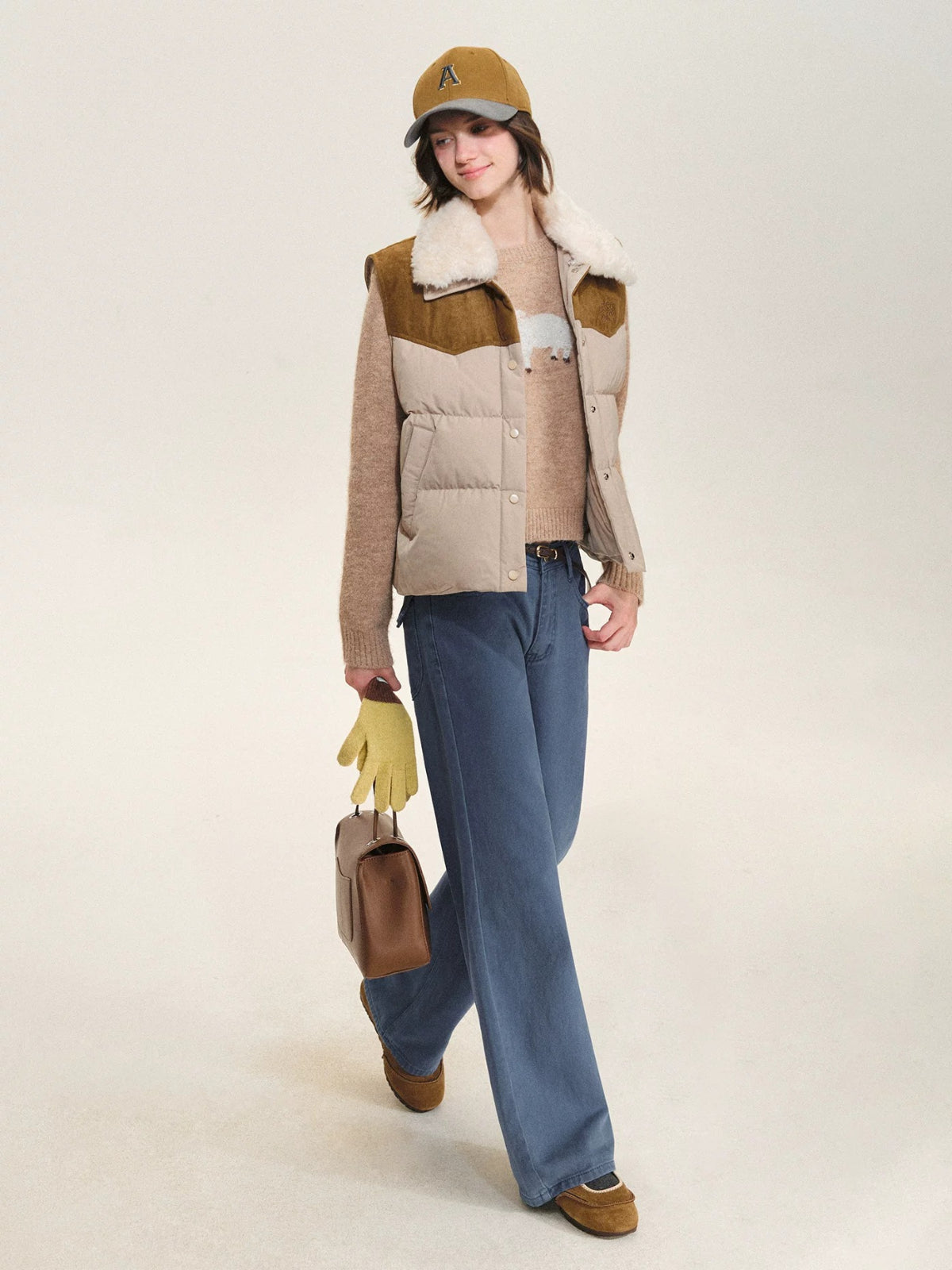 Western Detachable Collar Down Vest