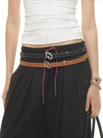 Montaigne Leather Slim Belt