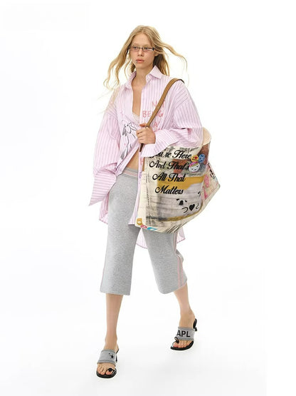 Graffiti Stripe Overshirt