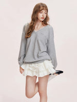 Lace Bow Sweatshirt