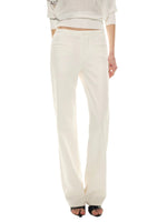 Classic White Straight Trousers