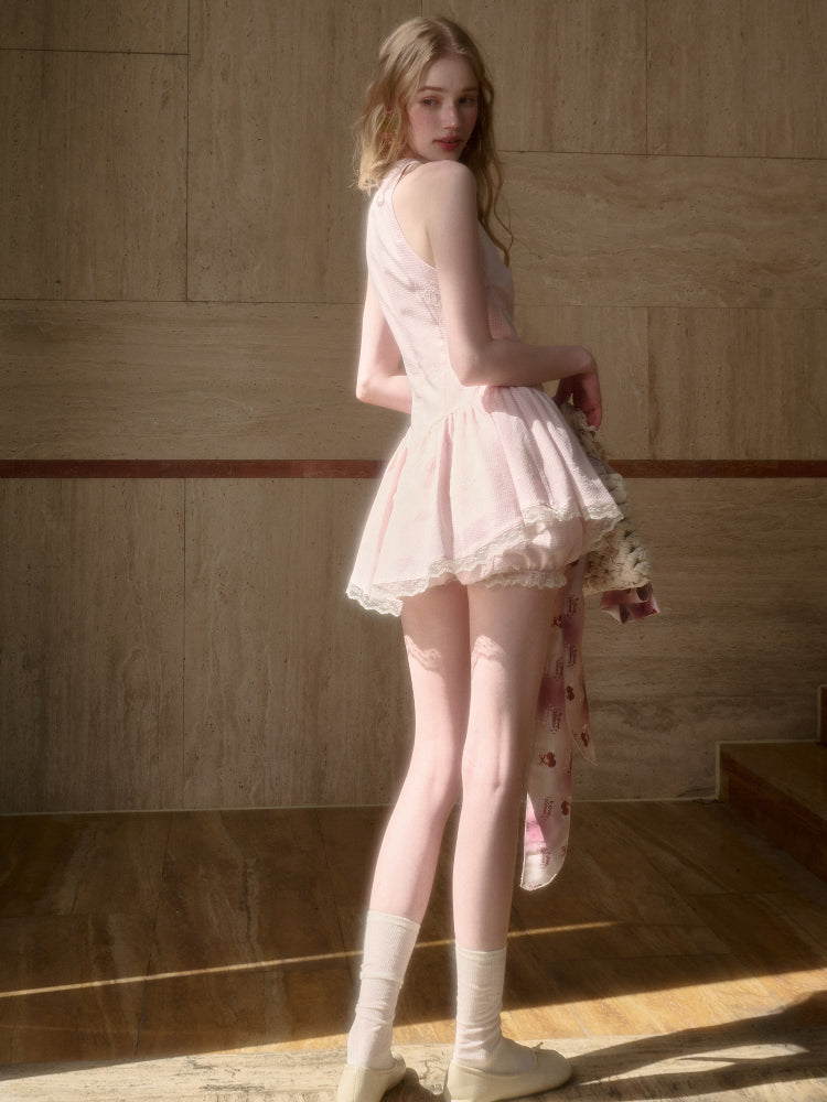 Summer Cool Soft Mist Pink Dress