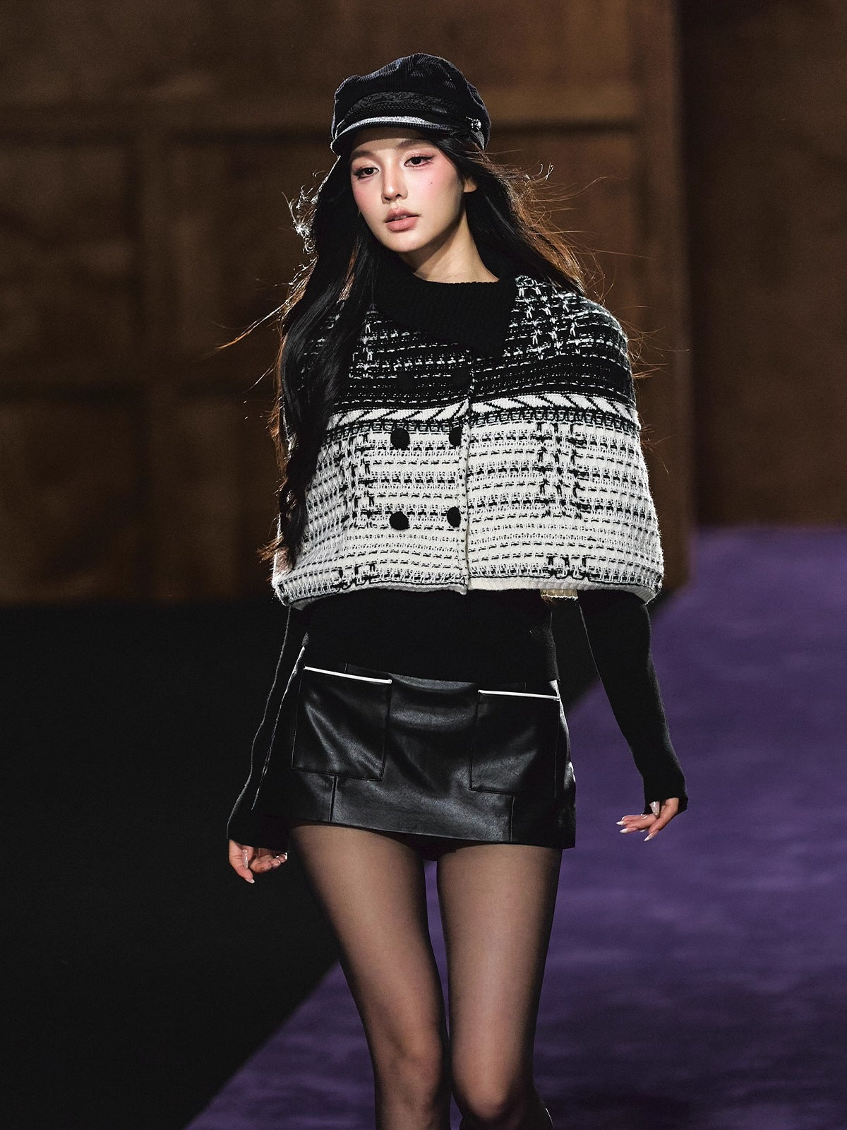 Special Yarn Cape Knit Set