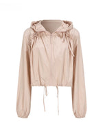 Pink Ruffle Hooded Jacket