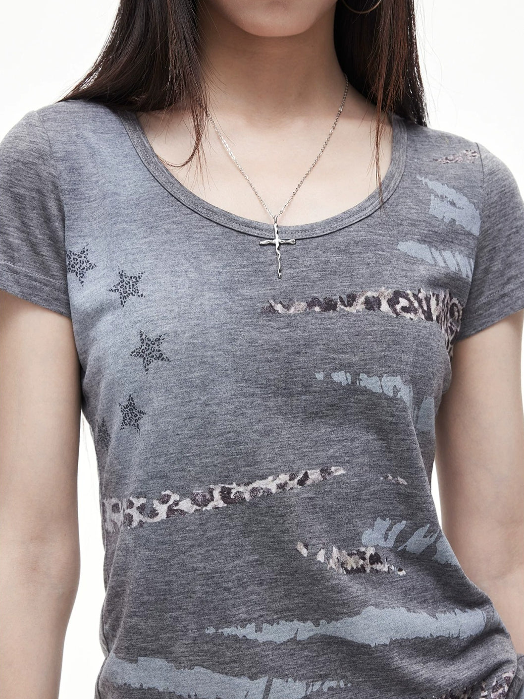 Contrast Graphic T-Shirt