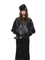 Oversized PU Moto Jacket