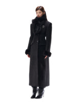 Tailored Hourglass Wool-Blend Double-Faced Overcoat
