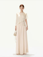 Lace Strapless Maxi Dress