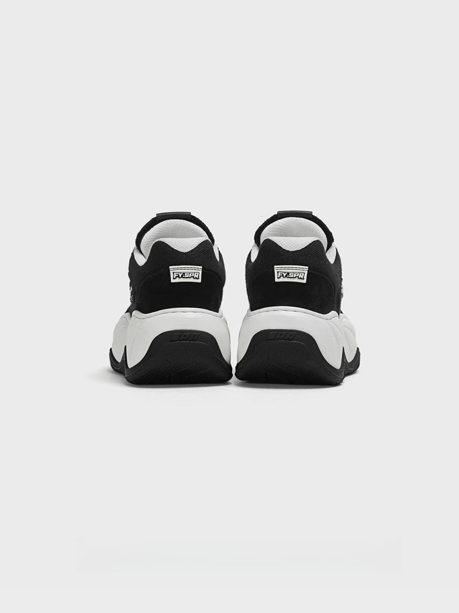Black Wave Platform Sneakers