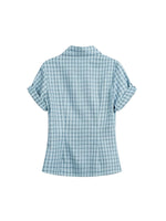 Plaid Slim Short Sleeve Shirt