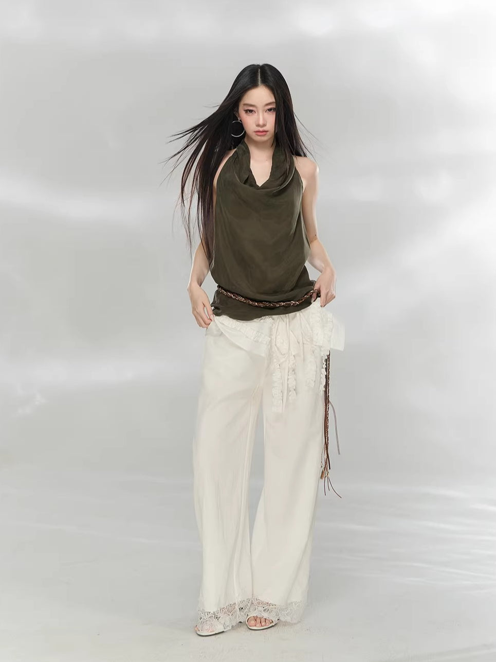 Draped Halter Top