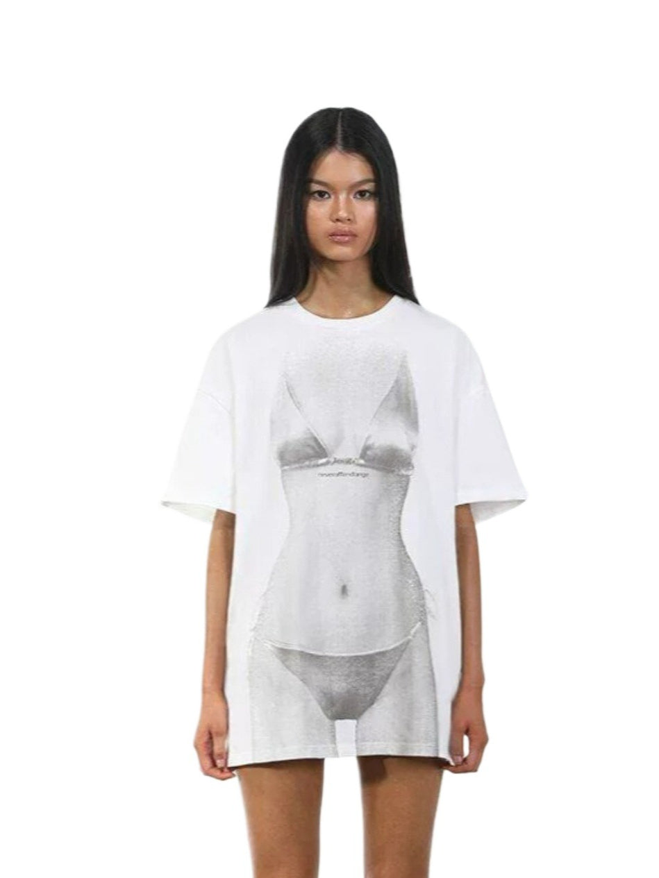 Bikini Print Cotton T-Shirt
