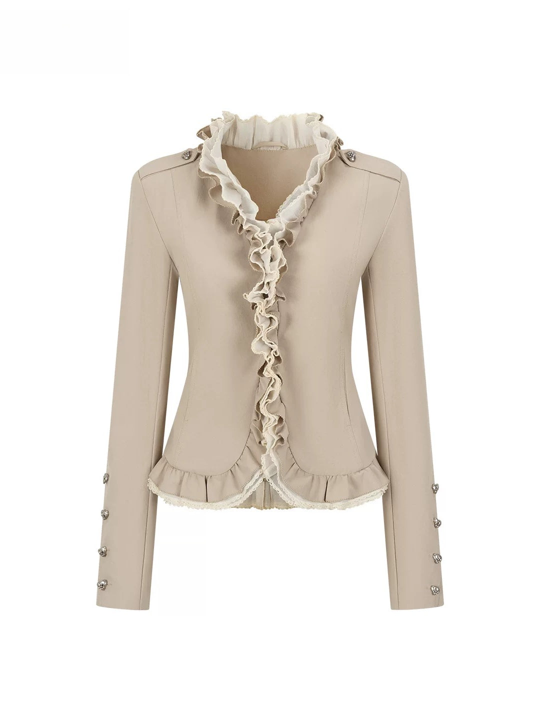 Ruffle Trim Jacket