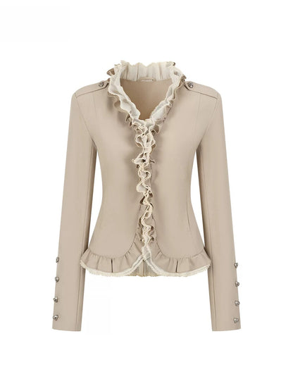 Ruffle Trim Jacket