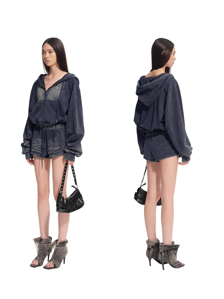 Volcano Distressed Denim Shorts