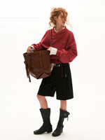 Tailored High Waist Bermuda Shorts