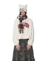 Retro Letter Print Balloon Sweatshirt