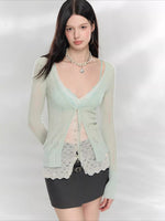 Lace Layered Cardigan
