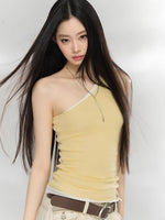 Asymmetrical Knit Tank Top