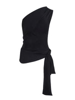Irregular Slanted Single Shoulder Vest