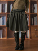 Vintage High Waist A Line Skirt