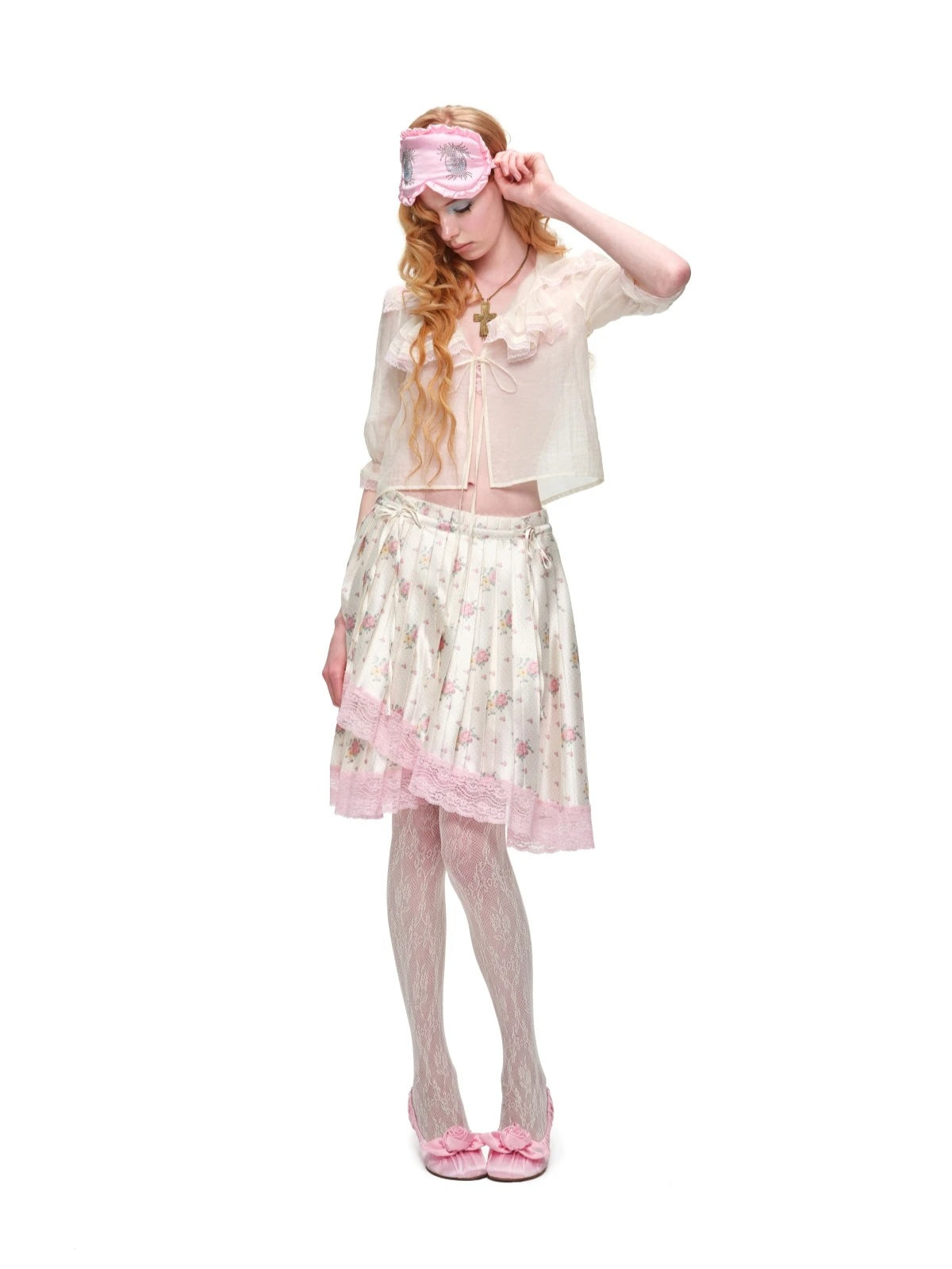 Sailor Collar Chiffon Blouse
