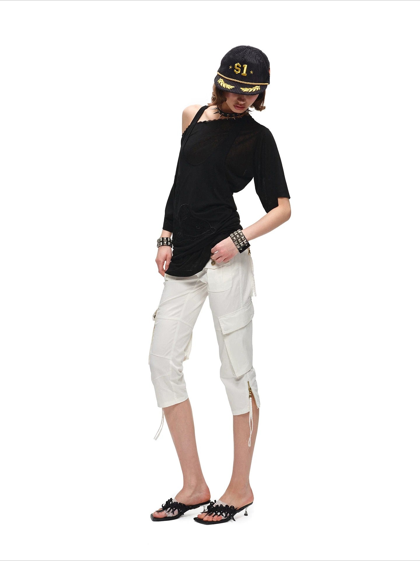 Cargo Straight Biker Shorts