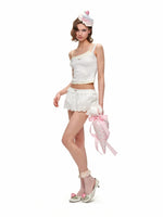 Asymmetric Lace Cami Top