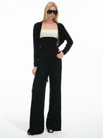 Contrast Knit Vest Set