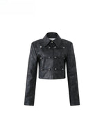Napoleonic Distressed Buckle Leather Jacket