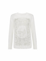Burnout Knit Crewneck Sweater