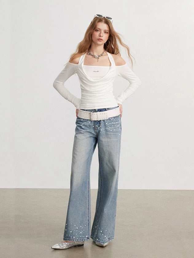 Off Shoulder Draped Top