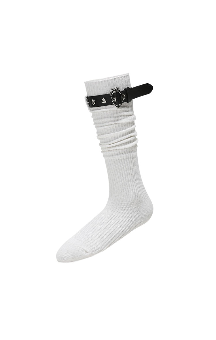 Belt Ribbed Socks