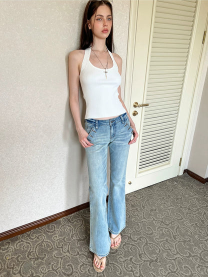 Studded Flare Jeans
