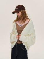 Soft Boucle Batwing Cocoon Cardigan