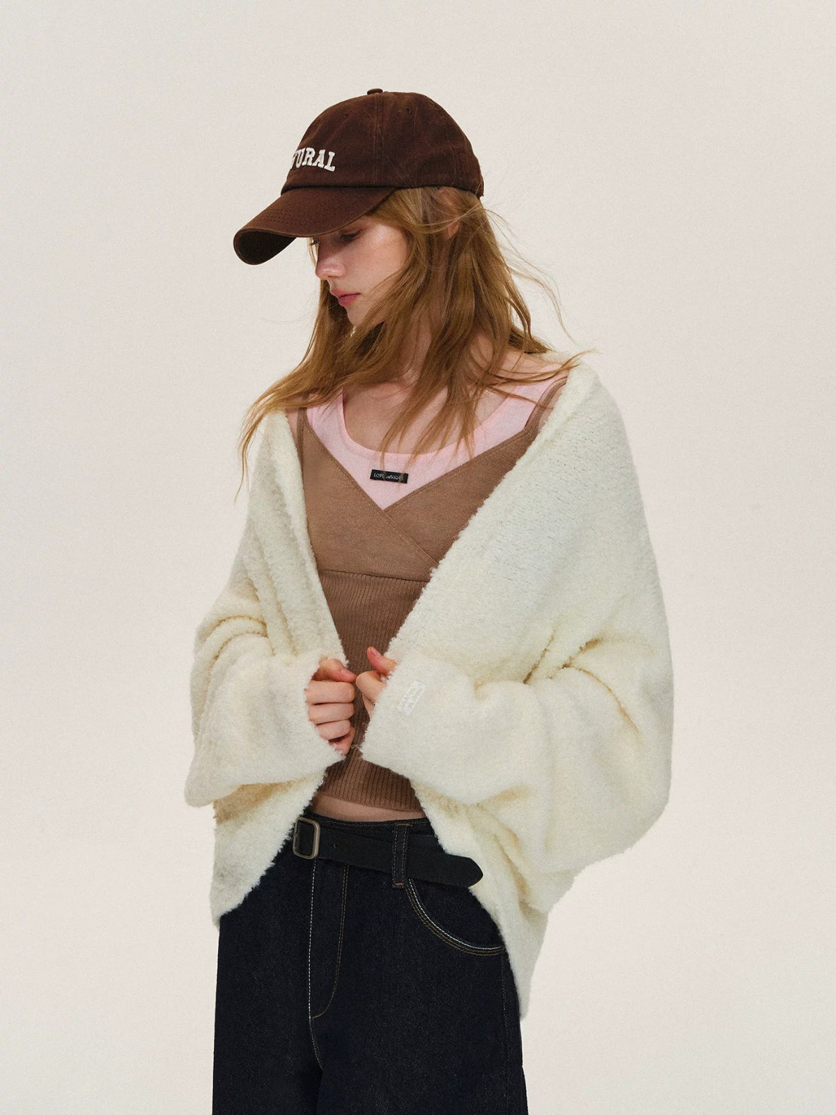Soft Boucle Batwing Cocoon Cardigan