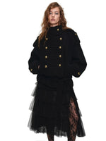 Napoleon Double Breasted Tweed Coat
