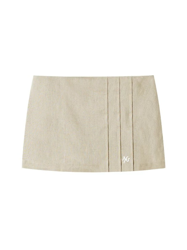 Club Badge A-line Mini Skirt