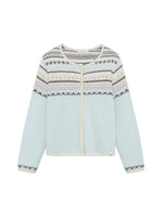Pastel Fair Isle Knit Cardigan