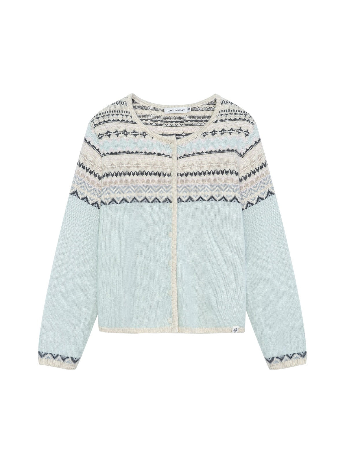Pastel Fair Isle Knit Cardigan