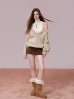 High Neck Sleeveless Knit Top