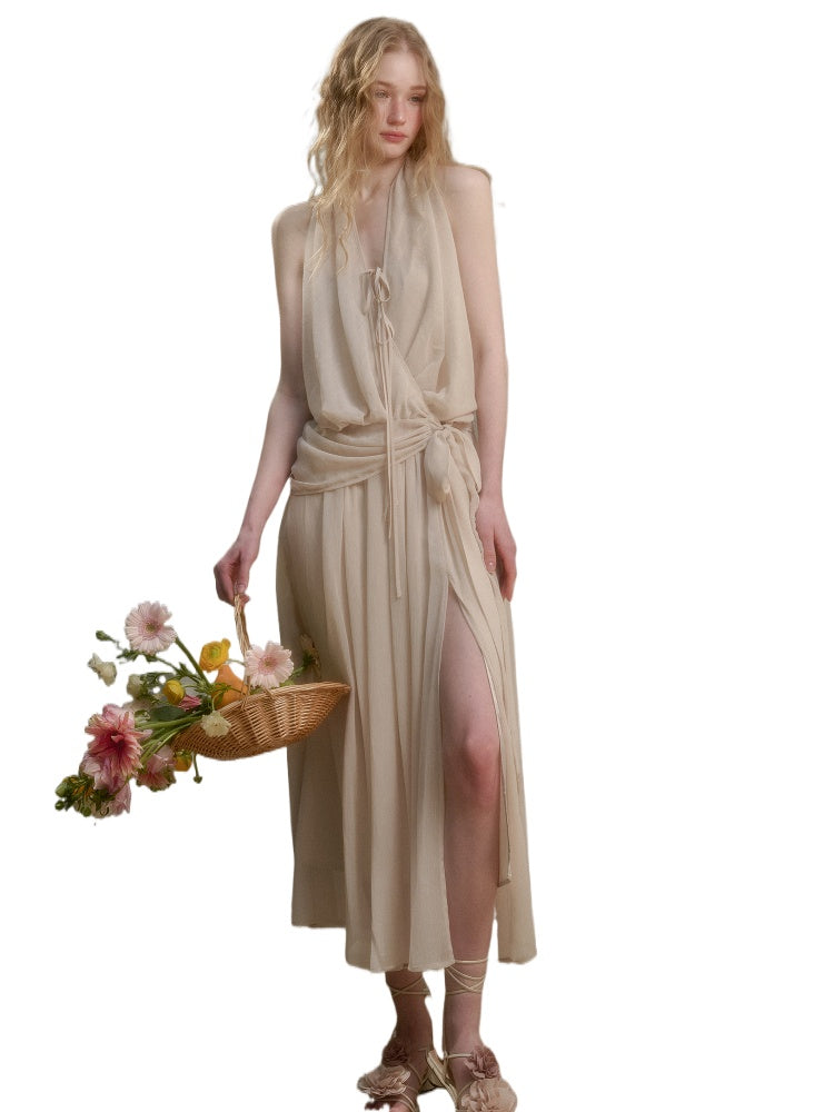 Airy Lightweight Greek-style Maxi Dress