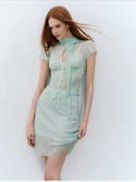 Blurred Romance Chiffon Set