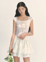 Lace Trim Short Sleeve T-shirt