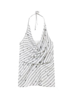 Fake Two-Piece Star Stripe Halter Top