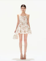 Rose Garden Embroidered Mini Dress