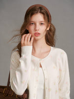 Soft Focus Rose Knit Cardigan