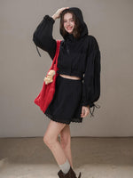 “Reading Time” Cotton Trench & Skirt Set