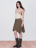Contrast Knit Camisole Vest