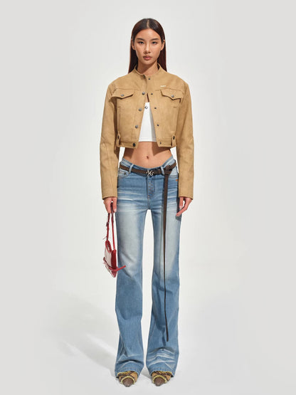 Suede-Touch Short Hunting Jacket